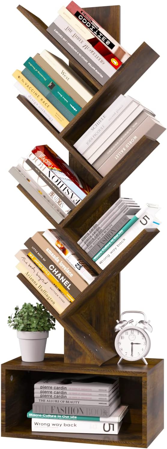 Bookcase Wood Shelf - Yoobure Tree Boekenplank - 6 Planken