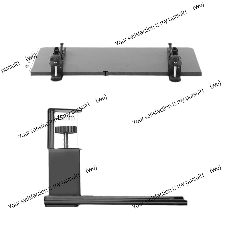 Keyboard Tray Under Desk - Geen ponsbeugel voor computertoetsenbord, bureauinstallatie, ladeglijbaan,