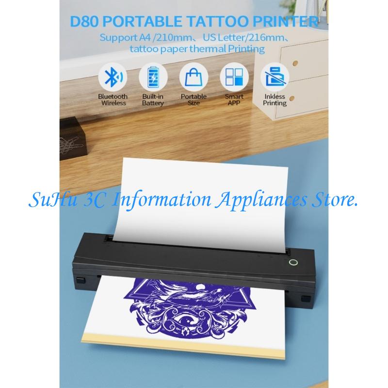 Laser Printer Home - Eenvoudig te bedienen draagbare thermische tattoo-printer