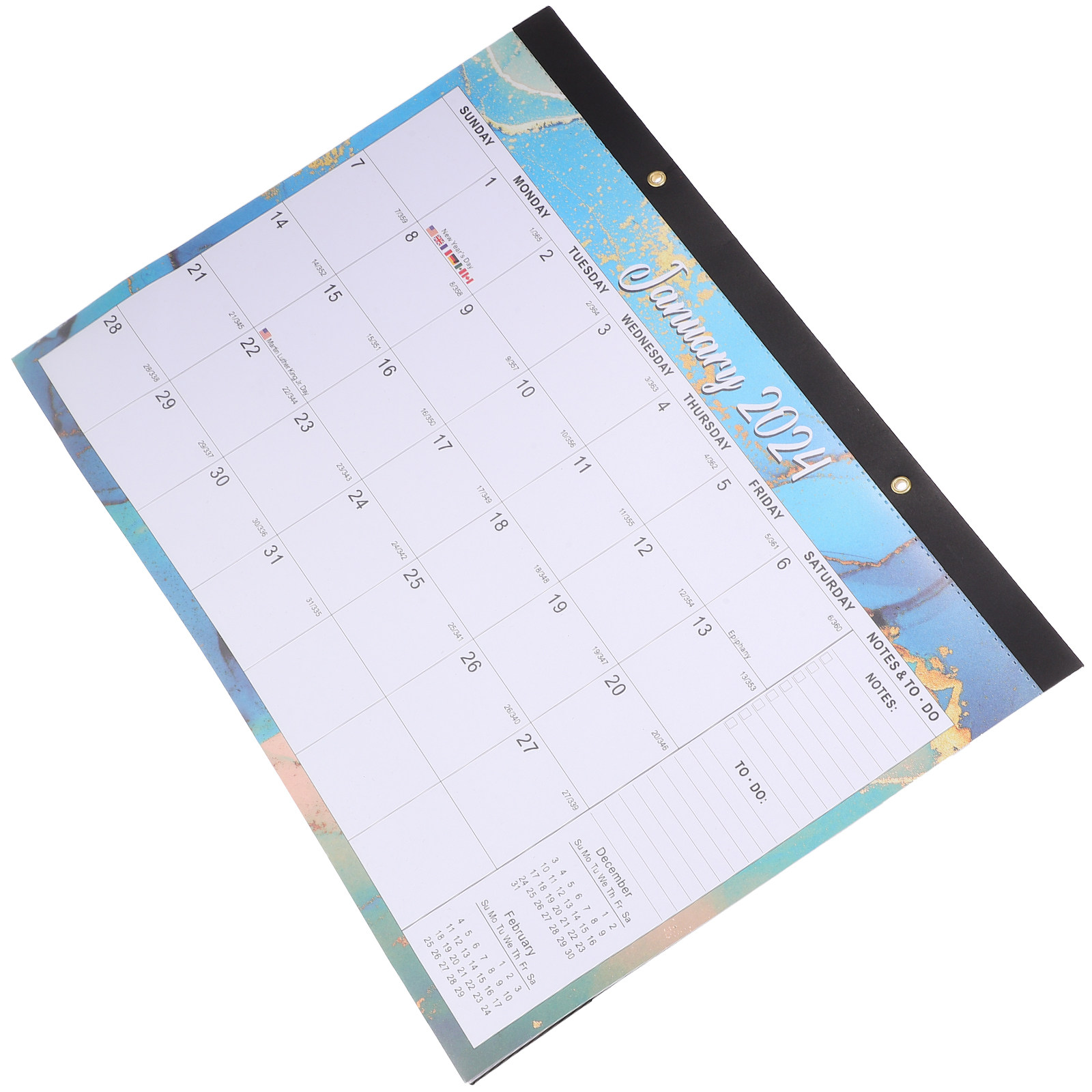 English Home Office - 2024 Engelse Maandkalender voor aan de