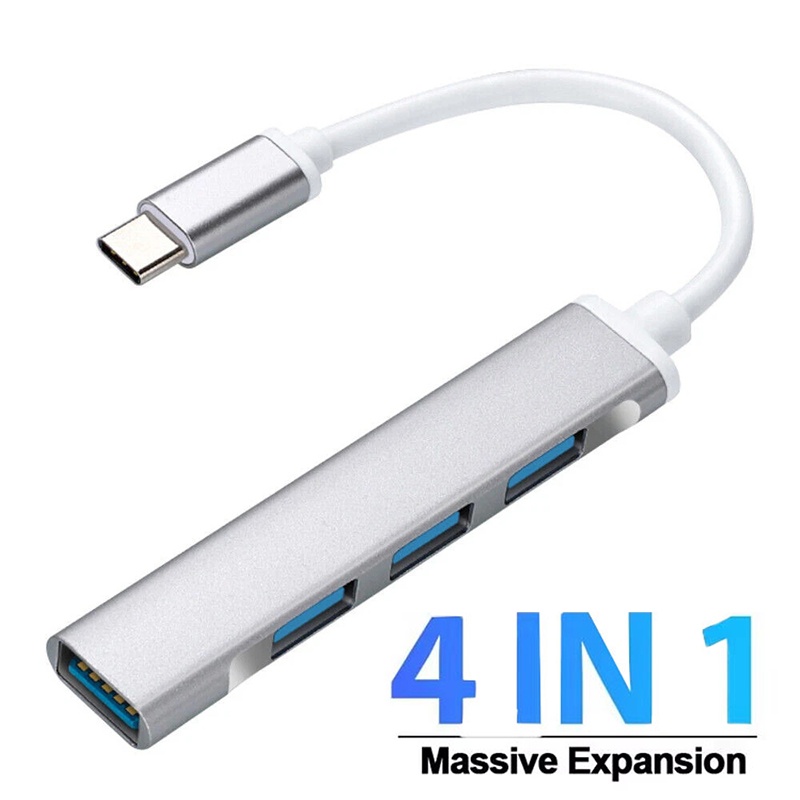 Home Office For Mac - 4-in-1 Type-C Extender Hub 4-poorts USB