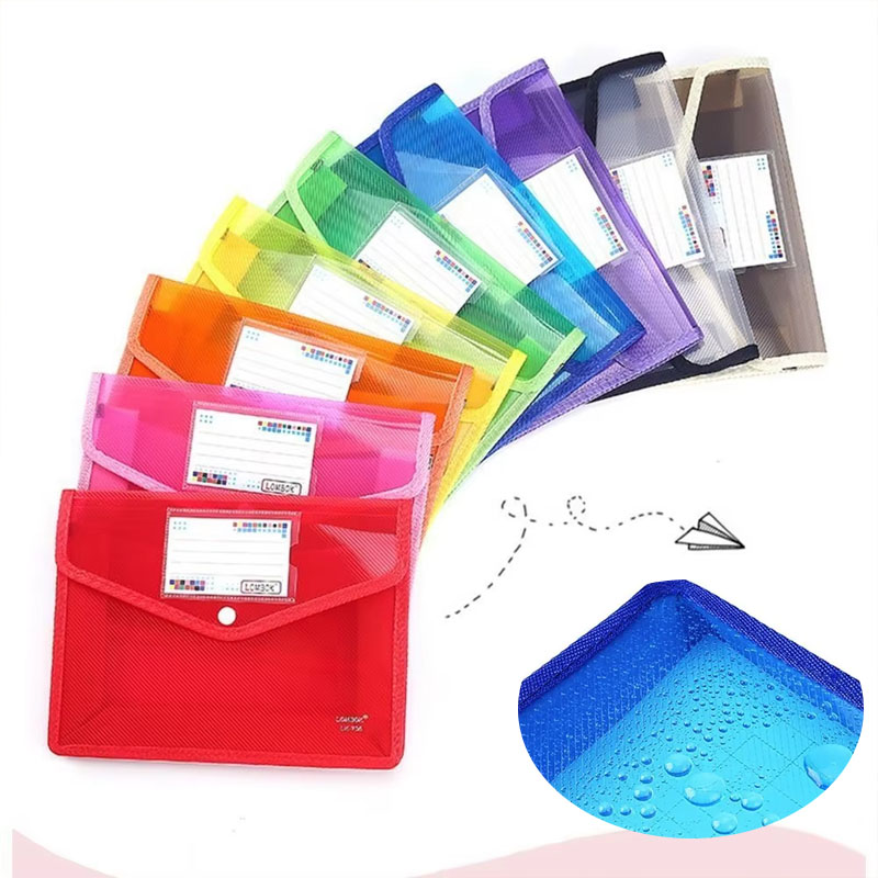 Home Office Student - 1-10PCS Waterdichte A4 A5 Drukknoop Bestandsmap