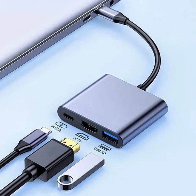 Home Office For Mac - USB C HUB 3in1 Type C