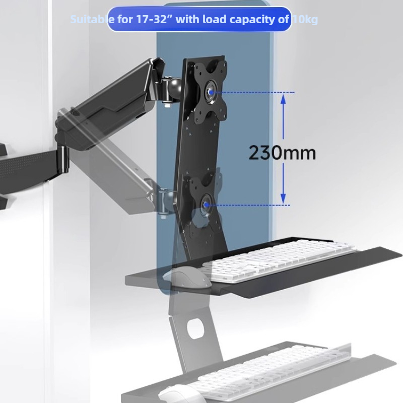 Keyboard Tray Under Desk - Heavy Duty Monitor Mount Rack Ergonomische
