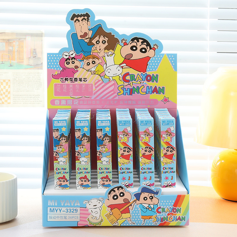 Home Office Student - 6 Stuks Cartoon Crayon Shin-Chan Gel
