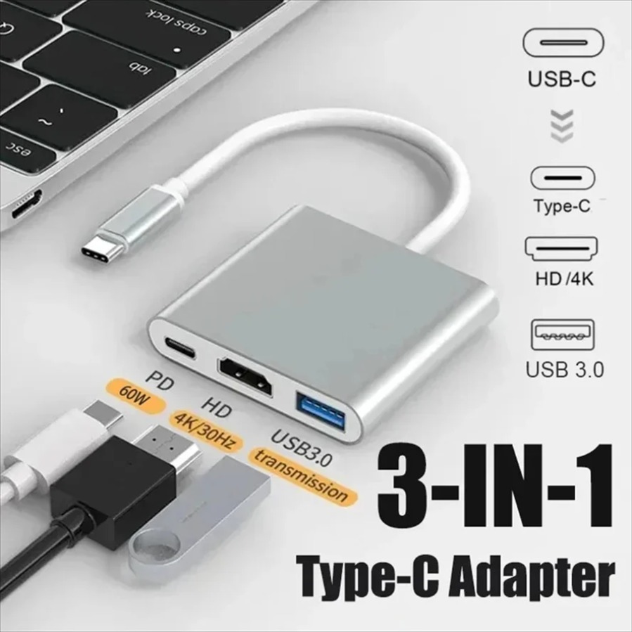 3-in-1 USB 3.0 Hub USB-C naar  - Home Office For Mac recensie en prijs
