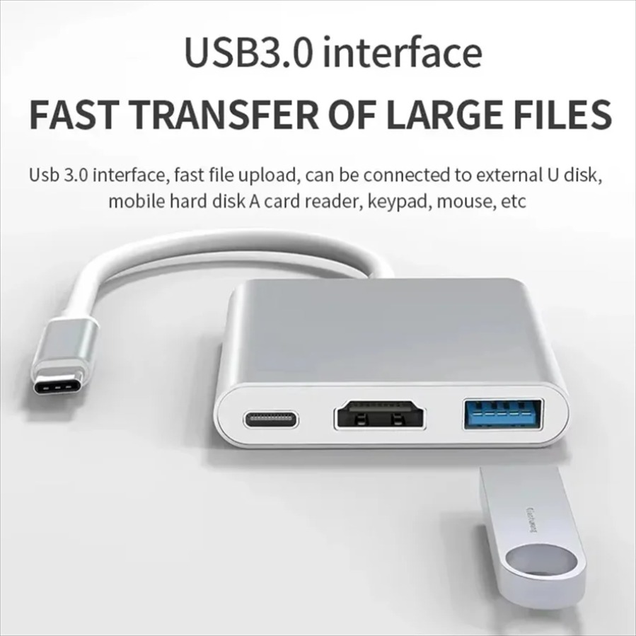 3-in-1 USB 3.0 Hub USB-C naar  - Home Office For Mac recensie en prijs
