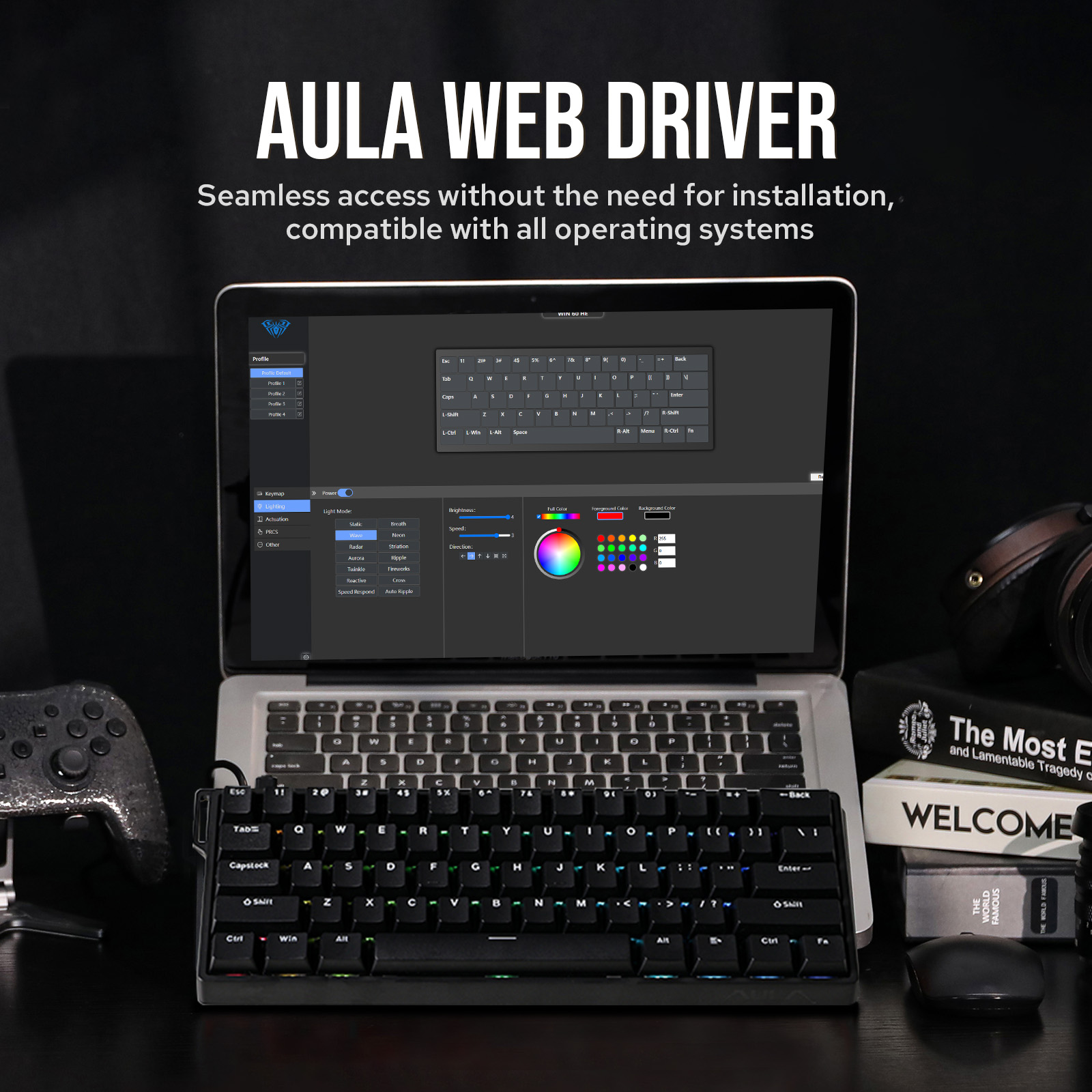 Custom AULA WIN60 HE WIN60 HE  - Keyboard Tray Under Desk recensie en prijs