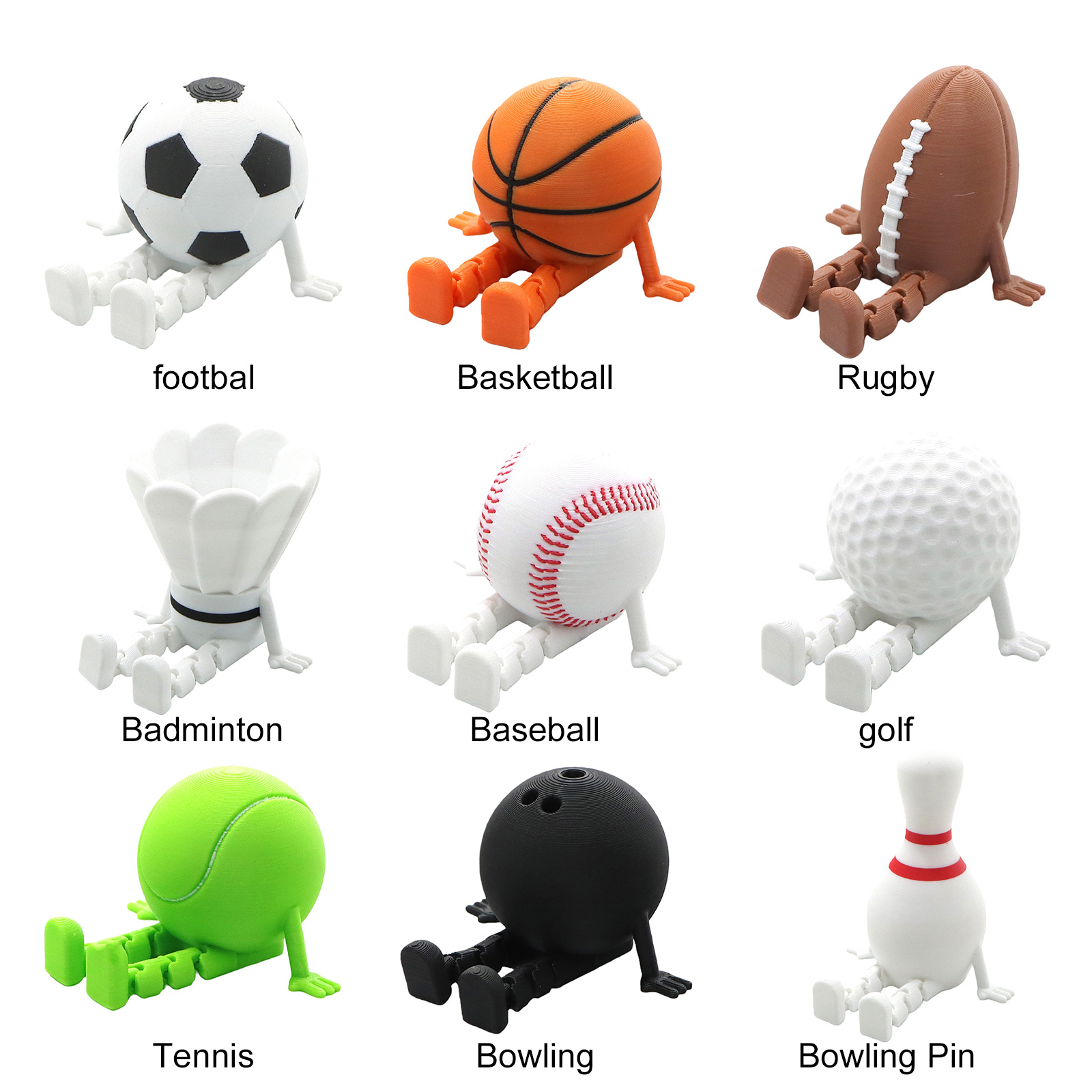 Sportbalvriendjes 3D-geprinte  - Home Office Student recensie en prijs