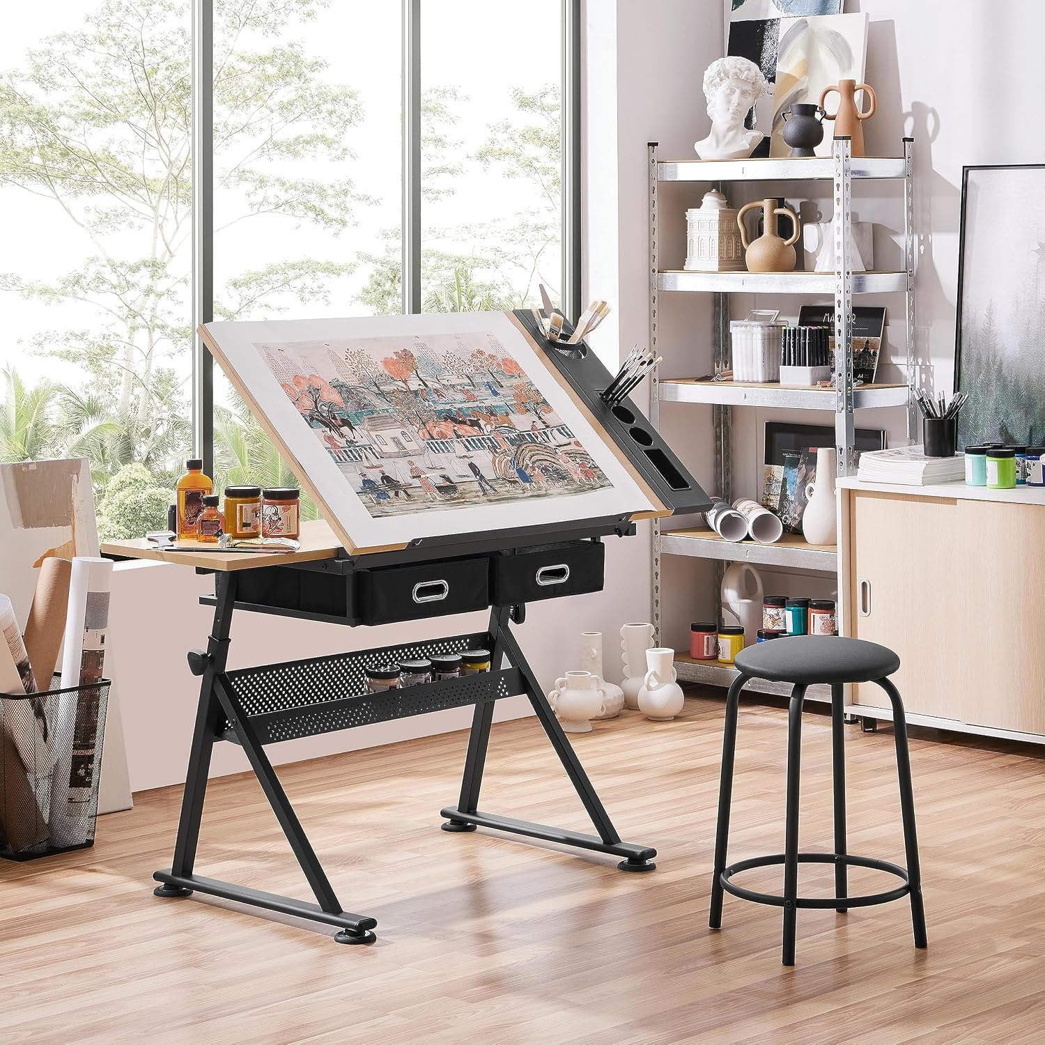 Verstelbare tekentafel met bij - Home Office Studio recensie en prijs