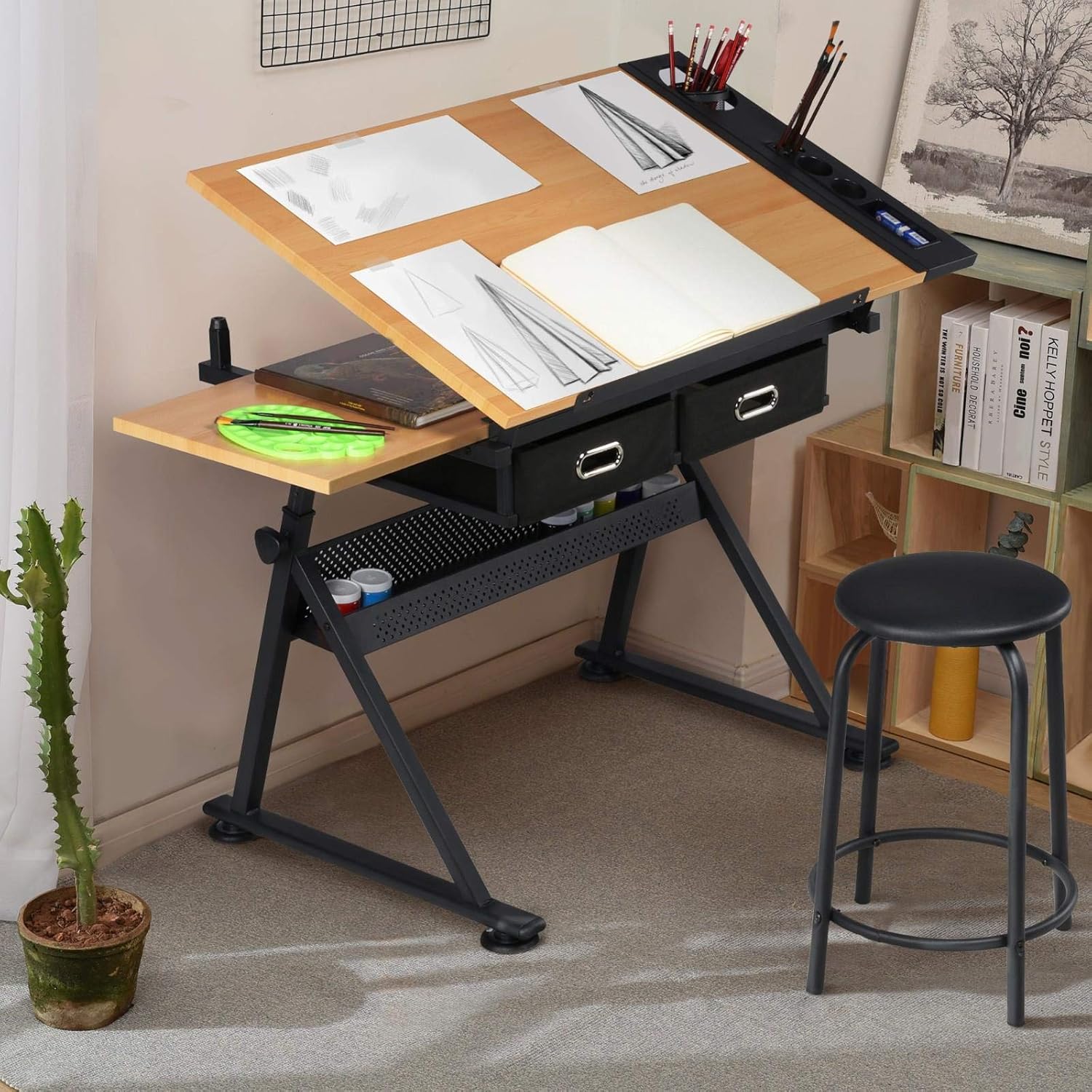 Verstelbare tekentafel met bij - Home Office Studio recensie en prijs