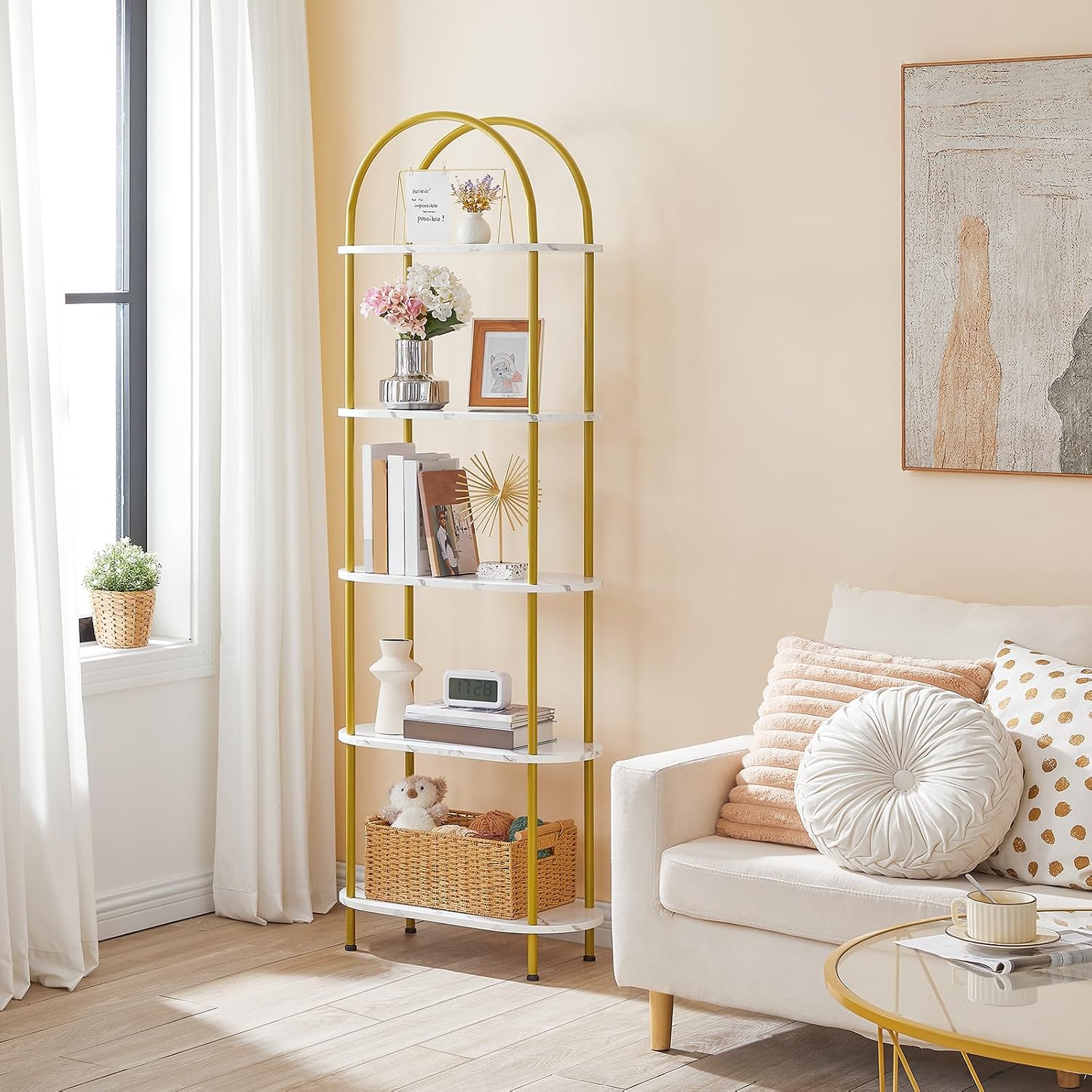 HOOBRO 5-laags open boekenplan - Bookcase Wood Shelf recensie en prijs