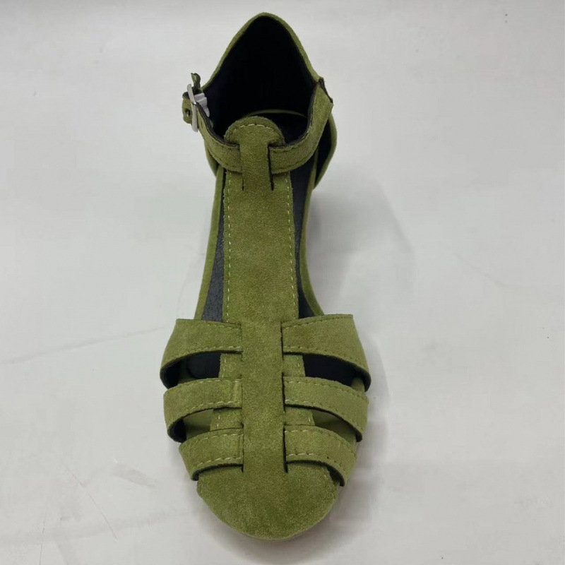 Dames Groene Suède Kitten Heel - Home Office Size recensie en prijs