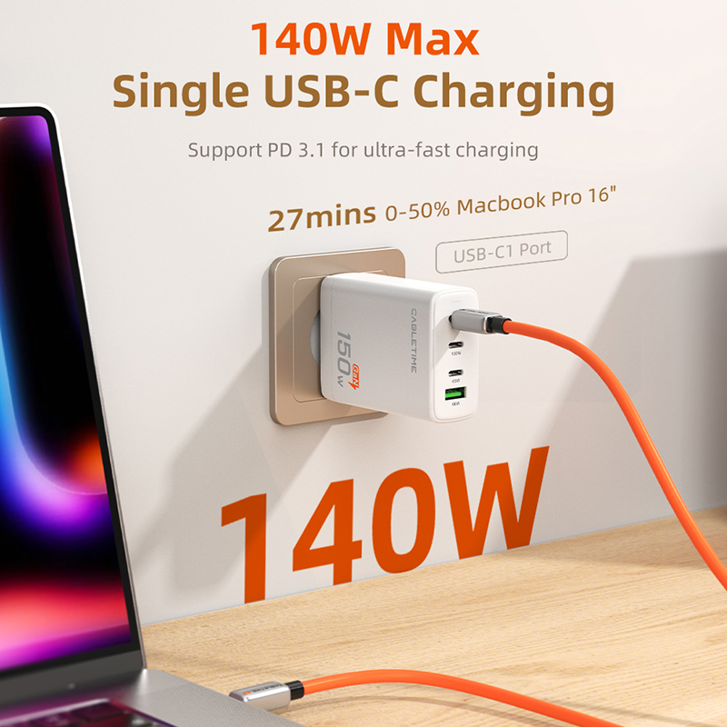 CABLETIME USB C-oplader 150W P - Home Office For Mac recensie en prijs