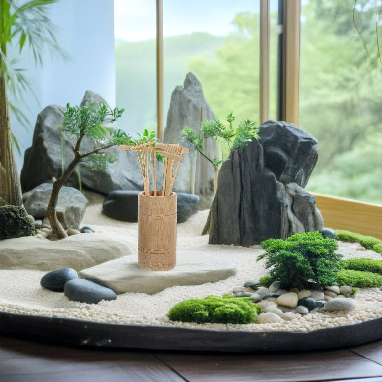 1 Set Zen Zandhark Set Miniatu - Home Office Studio recensie en prijs
