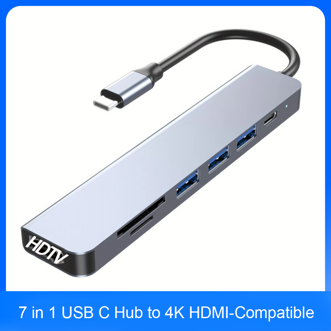 7-in-1 USB C Hub naar 4K HDMI- - Home Office For Mac recensie en prijs