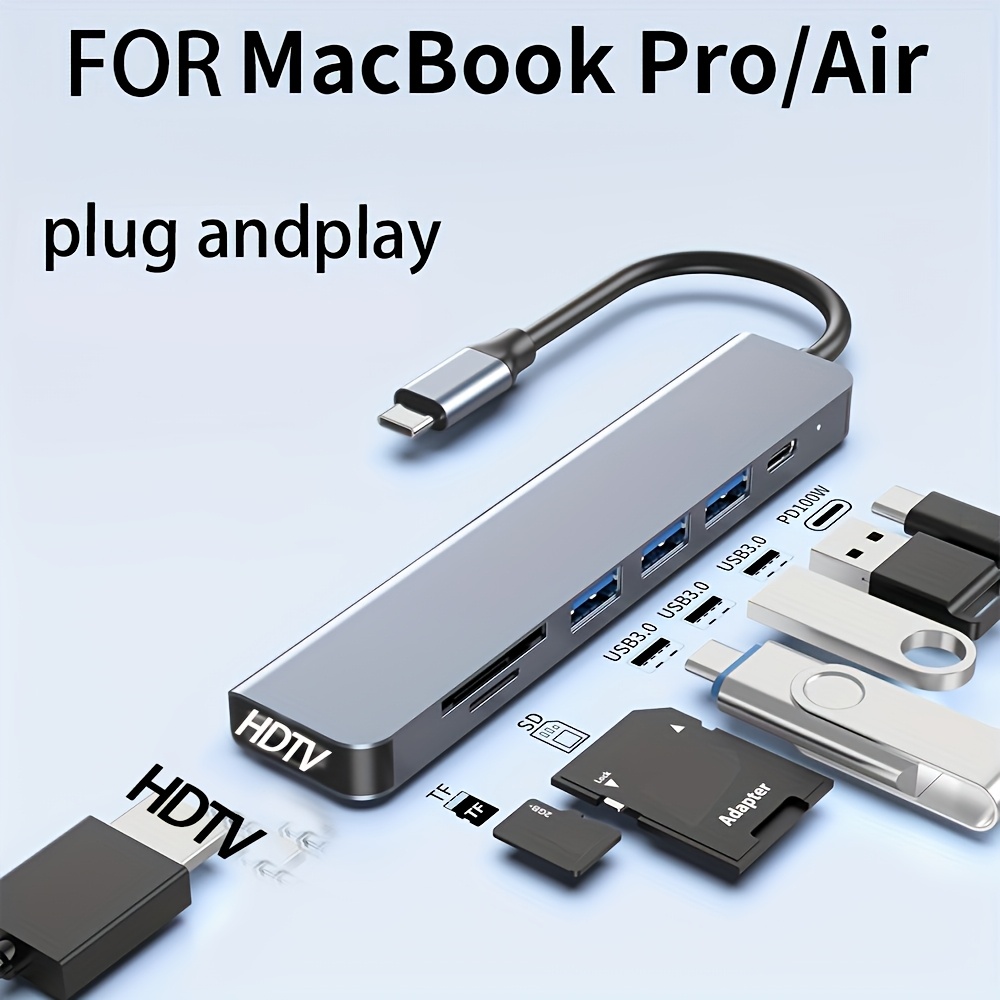 7-in-1 USB C Hub naar 4K HDMI- - Home Office For Mac recensie en prijs