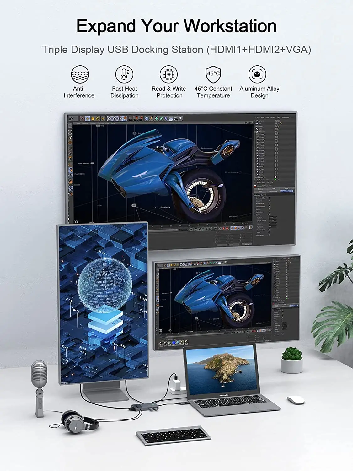 QGeeM USB 3.0 dockingstation,  - Home Office For Mac recensie en prijs