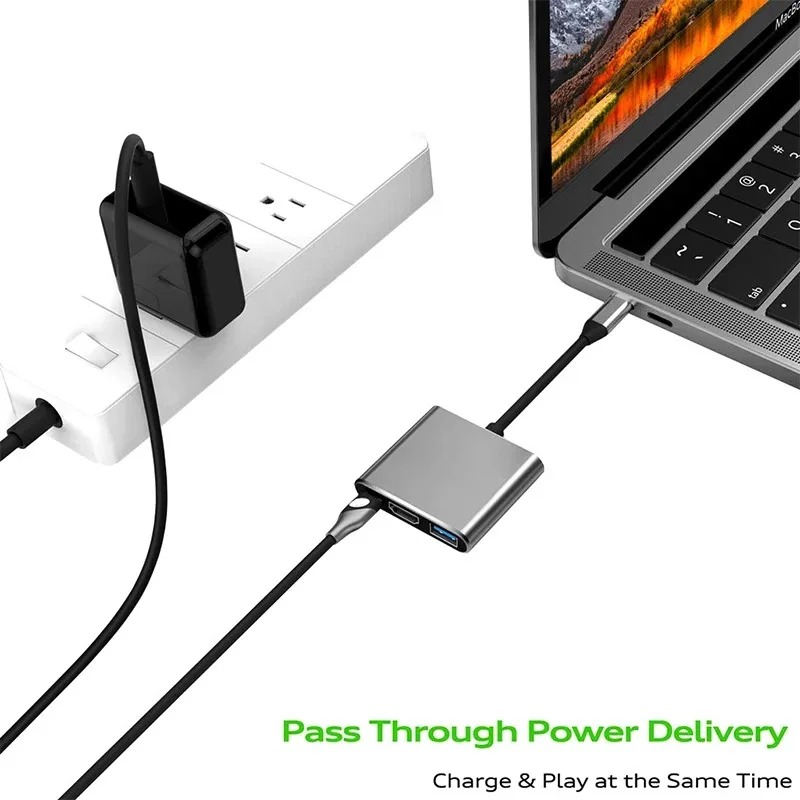 USB C HUB 3in1 Type C 3.0 naar - Home Office For Mac recensie en prijs