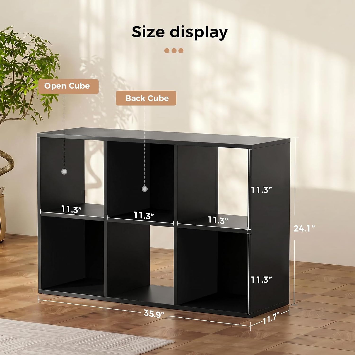 6-kubussen opbergorganizer, mo - Bookcase Wood Shelf recensie en prijs