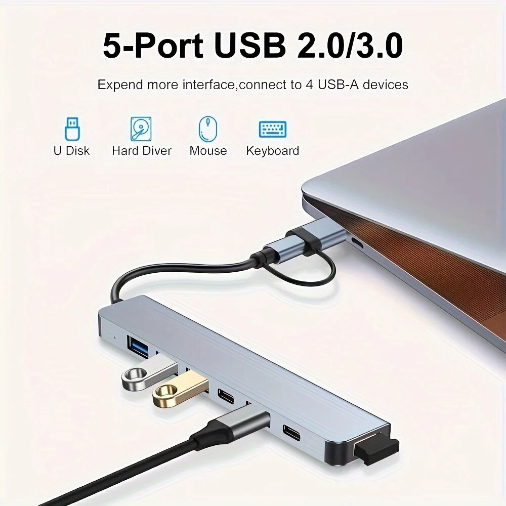 2-in-1 USB3.0 Hub 7-poorts Typ - Home Office For Mac recensie en prijs
