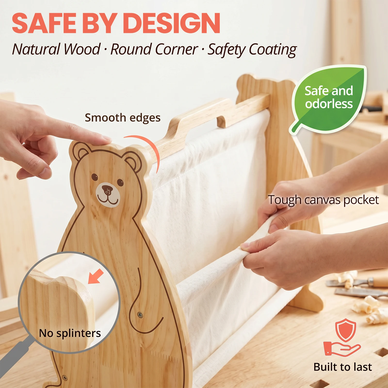 Kinderboekenkast Dubbelzijdig  - Bookcase Wood Shelf recensie en prijs