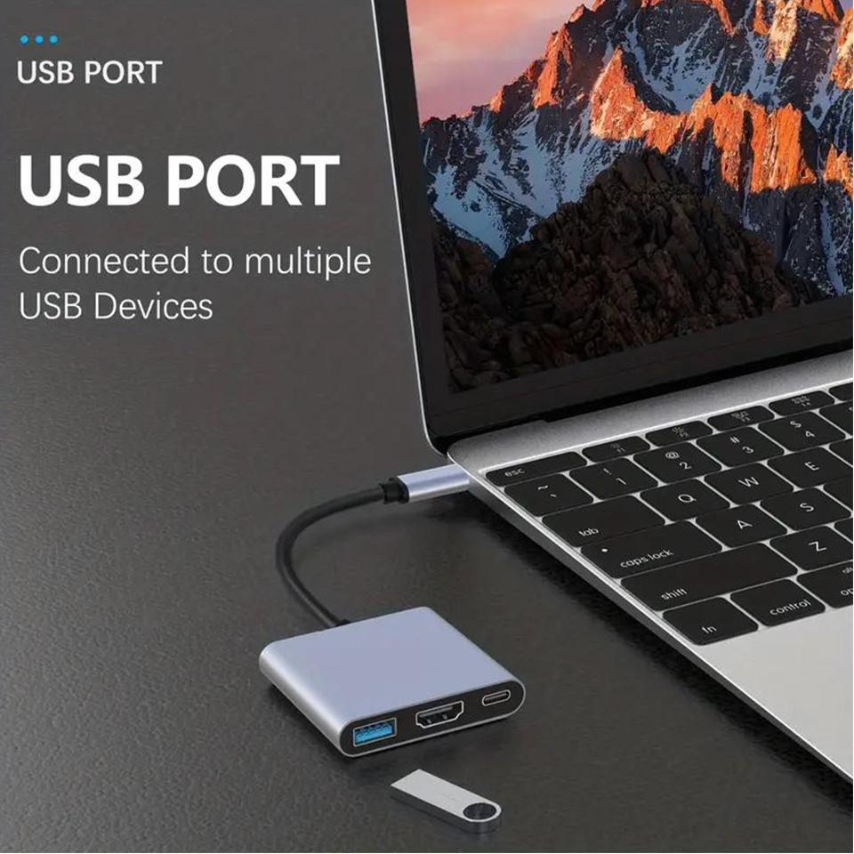 3-in-1 Type-C USB Hub Man-vrou - Home Office For Mac recensie en prijs