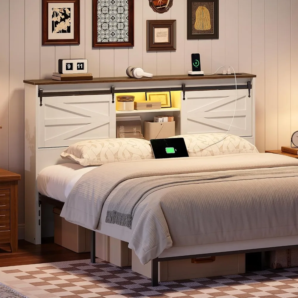 Queen hoofdeinde met opbergpla - Bookcase Wood Shelf recensie en prijs