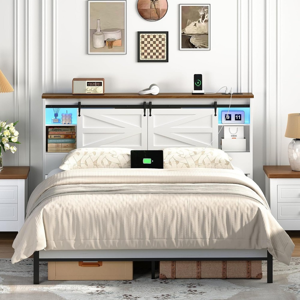 Queen hoofdeinde met opbergpla - Bookcase Wood Shelf recensie en prijs
